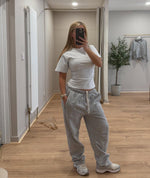 Cinched Waist Grey T-Shirt image 3