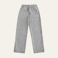 Mid Grey Joggers laid flat, back view showing the elasticated waist and straight-leg cut