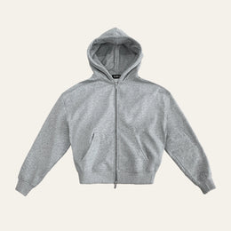 Mid Grey Zip Up Hoodie image 0