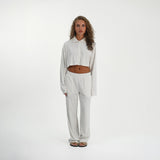 Soft Towelling Top - White