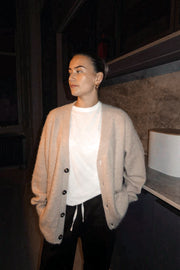 Boyfriend Cardigan - Oatmeal image 3