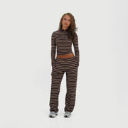 Soho Trousers - Brown Stripe