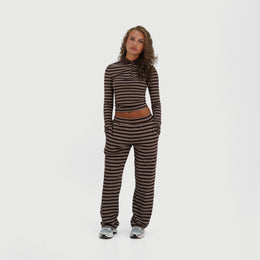 Soho Trousers - Brown Stripe
