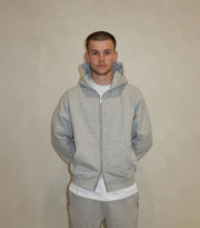 Mid Grey Zip Up Hoodie image 4