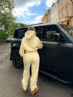 Cropped Butter Yellow Hoodie image 3