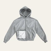Mid Grey Zip Up Hoodie image 2