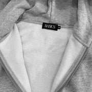 Mid Grey Zip Up Hoodie image 3