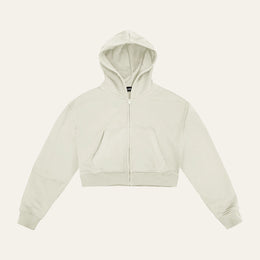 Cropped Hoodie - Bone image 0