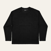 Waffle Long Sleeve T-Shirt - Black image 0