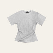 Cinched Waist Grey T-Shirt image 0