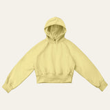 Cropped Butter Yellow Hoodie image 0