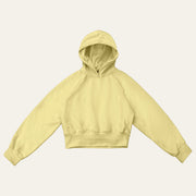 Cropped Butter Yellow Hoodie image 0