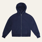 Zip Up Hoodie - Navy image 0